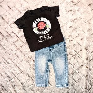H&M Guns and Roses Sweet Child O' Mine Outfit 6 months